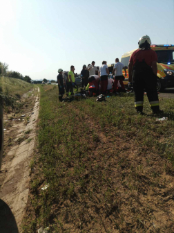 A tűzoltók és a mentők hiába küzdöttek a sérült életéért