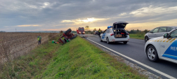 A traktor vezetőjét kórházba vitték