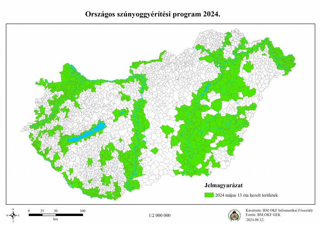 Országos szúnyoggyérítési program 2024.