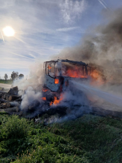 Teljesen kiégett az utasfülke