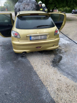 Az utastérre nem terjedt át a tűz