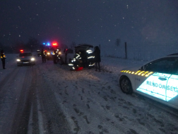 baleset a havas úton