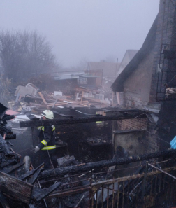 A melléképület megsemmisült