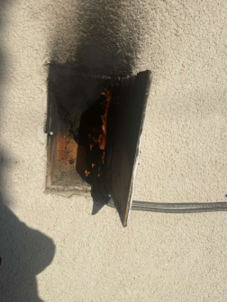 Kigyulladt egy villanyóra Segesden