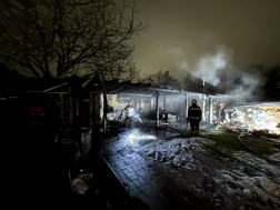 Kerti kiülő égett