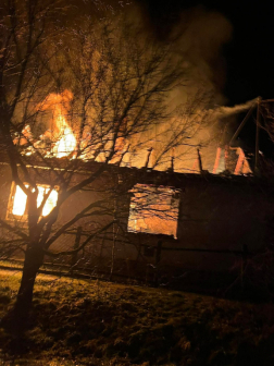 Kiégett egy kadarkúti ház