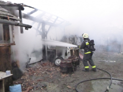 A marcali és a keszthelyi tűzoltók fékezték meg a tüzet