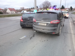 Hármas baleset Kaposváron