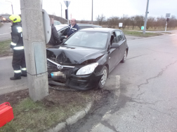 Hármas baleset Kaposváron