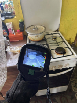 A tűzoltók átszellőztették az épületet