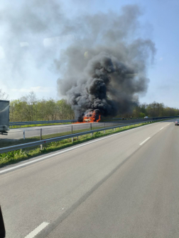 Kisteherautó égett