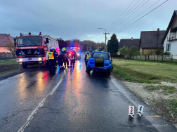 Az útra visszacsapódott