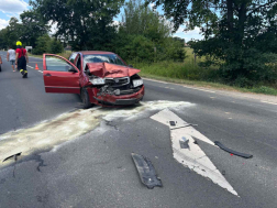 Két autó ütközött Böhönyén