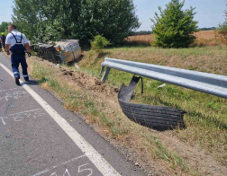 A sofőrt kórházba szállították