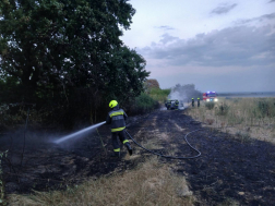 KIégett egy autó Marcalinál
