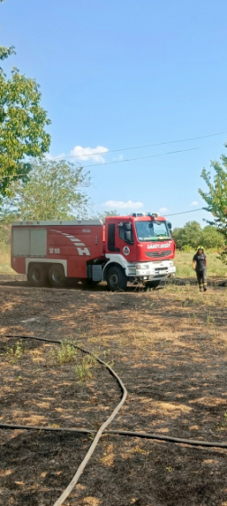 Szigetvárnál oltottak a kaposvári tűzoltók
