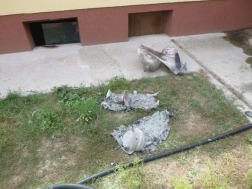 felrobbant gázpalackok