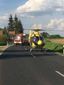 Mentő helikopter is érkezett a helyszínre