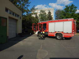A gyakorlat feltételezése szerint tűz volt a mentőállomáson
