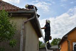 Siófoki tűzoltók a helyszínen